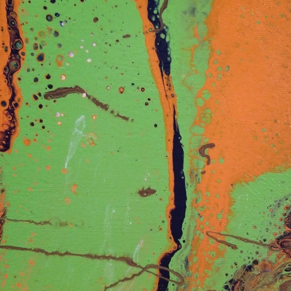 11"x14" Handmade Paint Pour - Picture 6 of 7